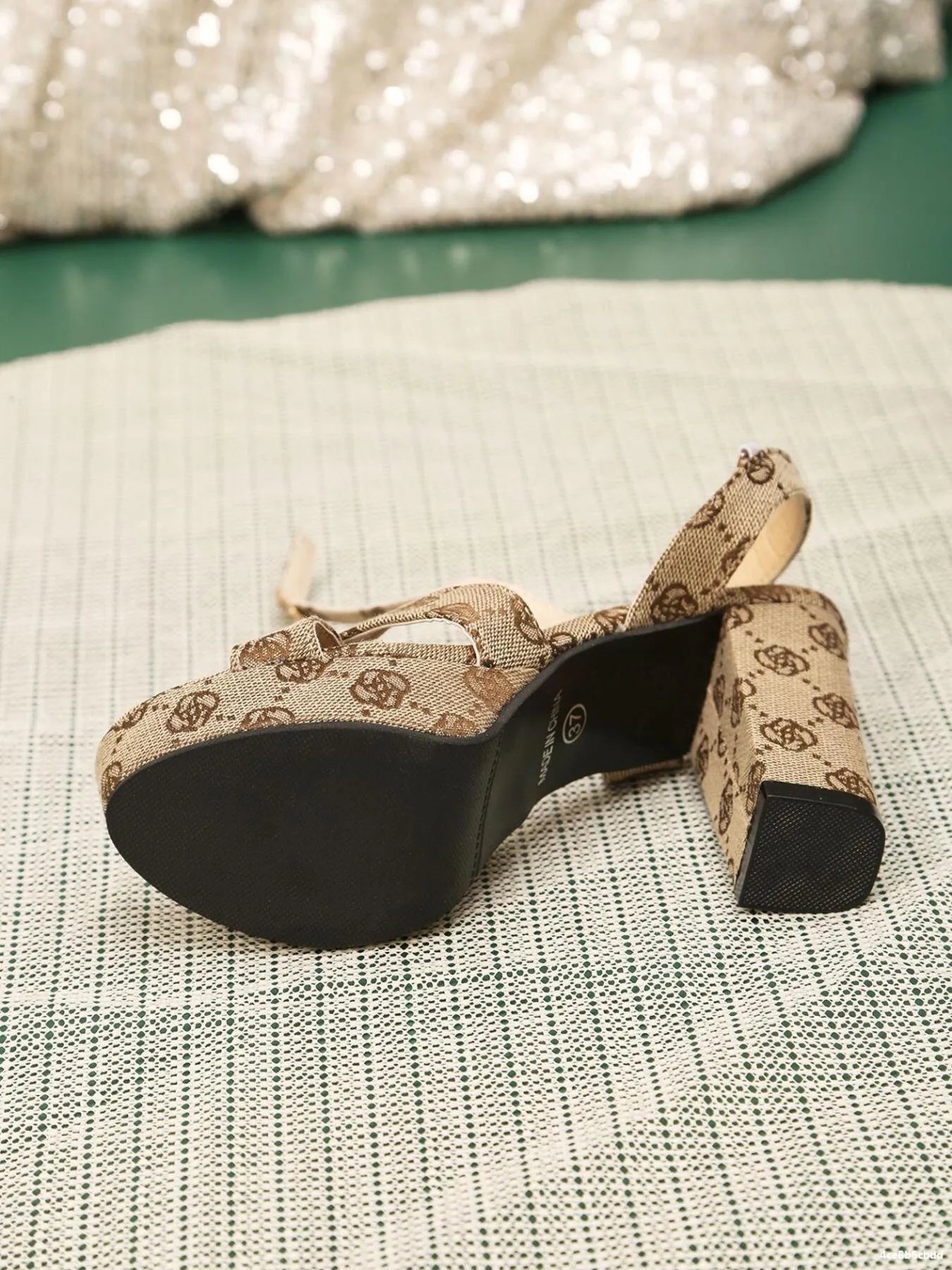 Elegant Platform Block : Heel Sandals
