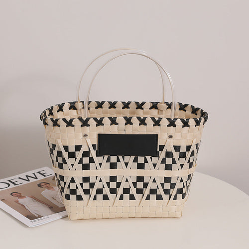 PandaWeave™ Handbag – Natural Chic Basket Edition