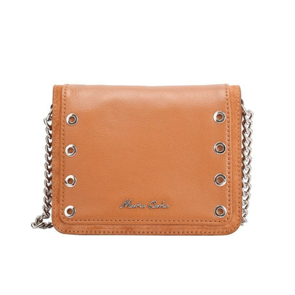 Maria Carla Woman's Fashion Luxury Leather Handbag-Small Purse, Smooth
