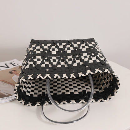 PandaWeave™ Handbag – Natural Chic Basket Edition