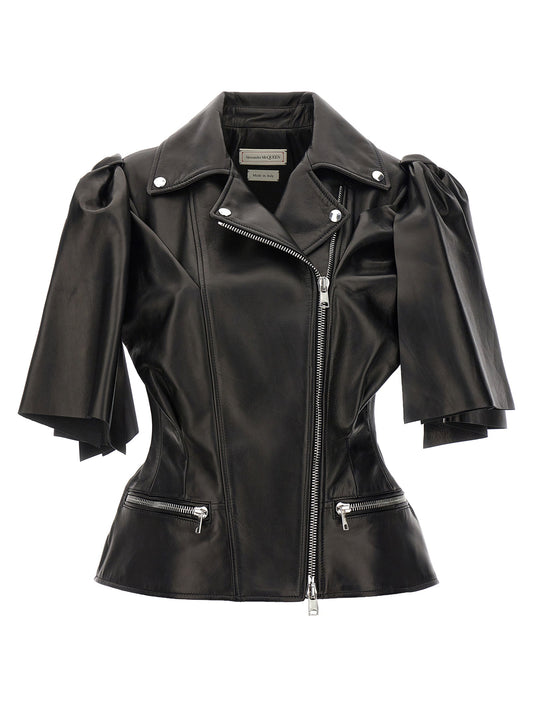 Alexander McQueen Bow Knot Biker Vest