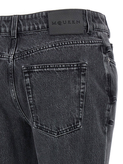 Alexander McQueen Jeans Asymmetric Closure