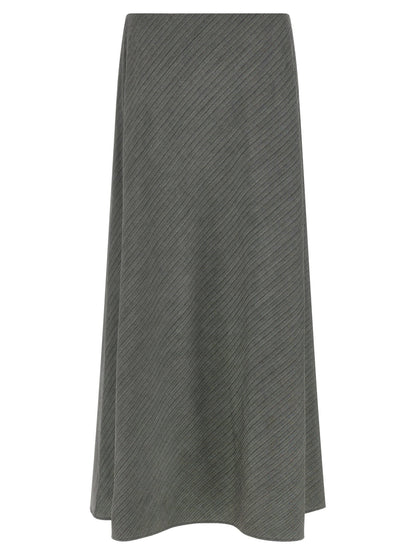 Alberta Ferretti Bell Chevron Skirt