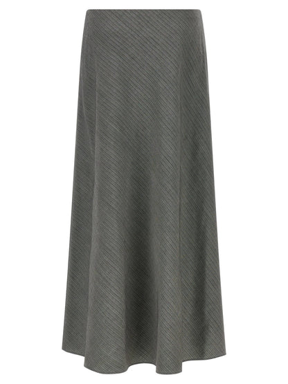 Alberta Ferretti Bell Chevron Skirt