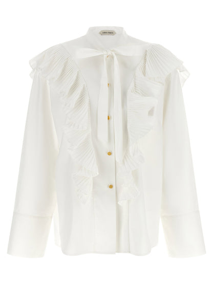 Alberta Ferretti Pleated Ruffle Shirt