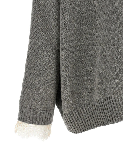 Alberta Ferretti Central Stitching Sweater