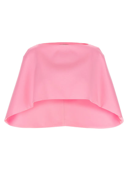 Alberta Ferretti Cropped Mantle