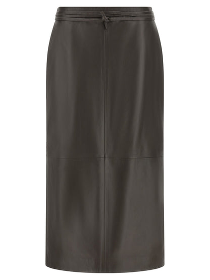 Alberta Ferretti Leather Skirt