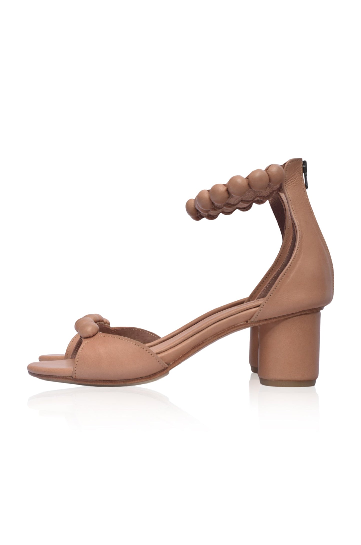 Candy Wooden Heel Leather Sandals