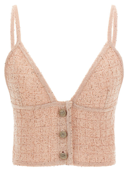 Alessandra Rich Sequin Top