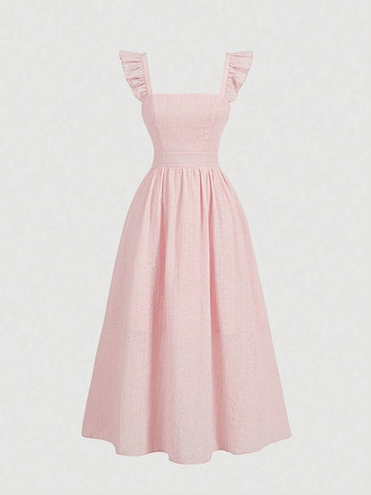 Small Sweet Lady High-Grade Elegant Dress Long Slim Fit Seaside Summer