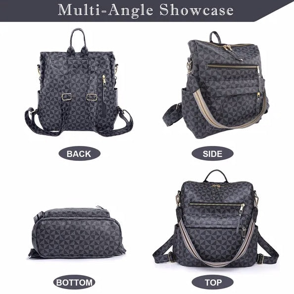 Leather Travel Fashion Convertible Large Women's University Shoulder Bag