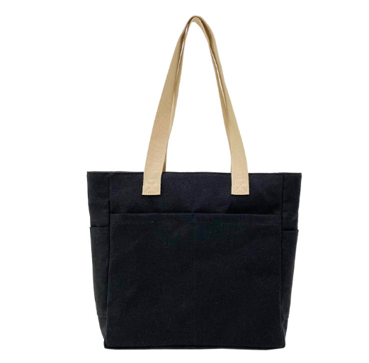 Korean Girls' Solid Color Canvas Messenger Satchel