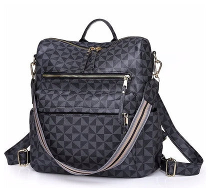 Leather Travel Fashion Convertible Large Women's University Shoulder Bag
