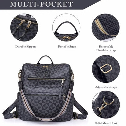 Leather Travel Fashion Convertible Large Women's University Shoulder Bag