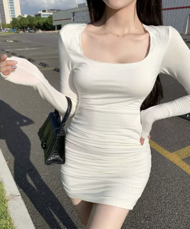 Long Sleeve Bodycon Midi Dress