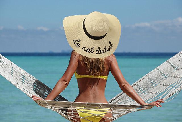 2019 Womens Wide Brim Embroidery Straw Hat Beach Cap Foldable Sun Hats
